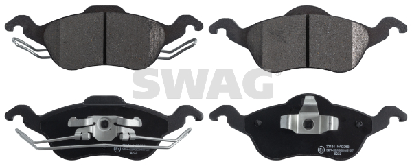 set placute frana,frana disc 50 91 6279 SWAG